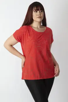 

Sans Textile Women 'S Flock Printed Low Sleeve 65 N15957