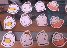 46 unids/pack lindo conejo pegatinas de etiqueta decorativos papelería pegatinas Scrapbooking pegatinas DIY S18