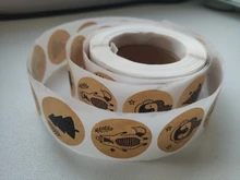 Stickers Box-Labels-Decorations Candy-Bag Merry-Christmas New-Year Elk 500pcs