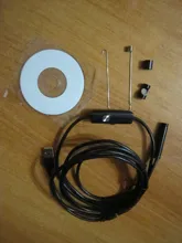 Lente de 8MM, Cable duro de 1M/2M/5M/10M, cámara de endoscopio USB para Android, boroscopio de luz Led, cámara para PC, teléfono Android