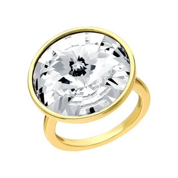 

Silver ring with Swarovski crystals sunlight sample 925
