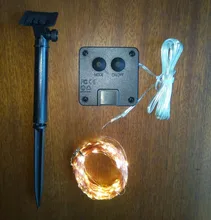 Solar Garden String-Lights Garlands Fairy Holiday Christmas-Party Led Outdoor New-Year