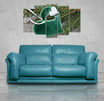 

Green Heart Themed 5 Piece Mdf Table