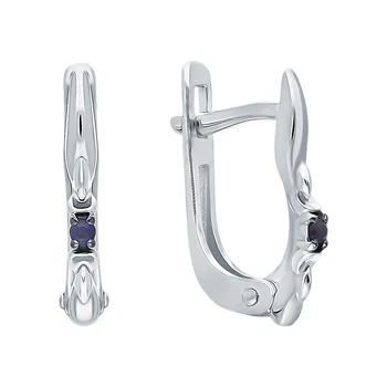 

Gold earrings with sapphires sunlight sample 585