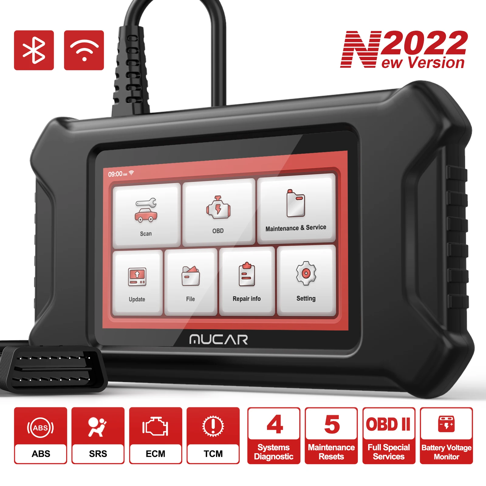 Диагностический сканер MUCAR CS4 OBD2 прибор для диагностики коробки передач