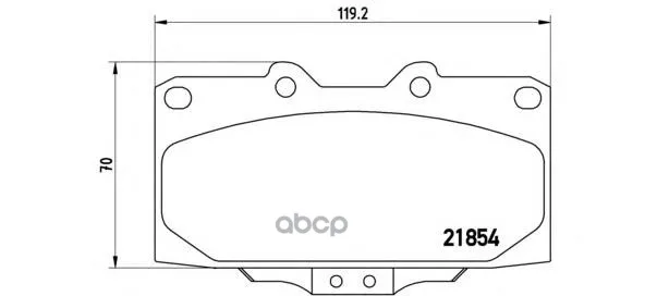 Колодки Тормозные Subaru Impreza 2.0-2.5 05- Передние Brembo P56034 Brembo арт. P56034