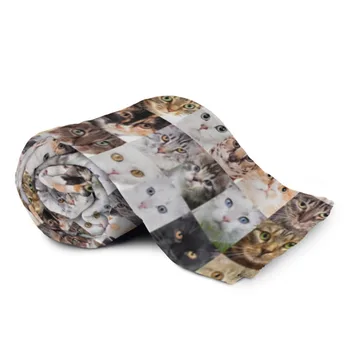 

Plaid 3D cat collage