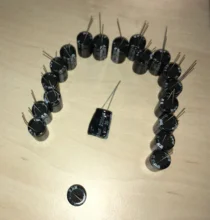 Condensador electrolítico de aluminio 6,3 V 10V 16V 25V 35V 50V 63V 100V 400V 450V 10 47UF 100UF 220UF 330UF 470UF 680UF 1000UF 1500UF