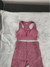 Conjunto de Yoga sin costuras para mujer, ropa de entrenamiento para gimnasio, traje deportivo de cintura alta