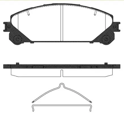 Колодки дисковые передние Lexus RX 3.5 09 REMSA 1312 00