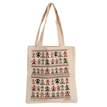 

Biggdesign Strap Cream Color Tote Cloth Bag,