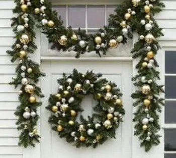 

Ebruli Door Wreath and Over Door Pine Cord Decoration Different Colors Available