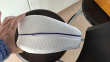 Almohada ortopédica de algodón viscoso para dormir de lado, almohada de espuma de memoria para aliviar la ciática durante el embarazo