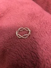 Fashion DNA Chemistry Molecule Open Rings For Women Men Simple Style Rose Silver Color