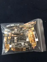 50 unids/lote 15 20 25 30 35 mm broche de Clip pines alfileres de seguridad broche ajustes en blanco Base para la fabricación de la joyería DIY suministros
