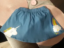 Poco Maven bebé verano. Ropa bebé niña ropa Color tejano de algodón unicornio Mini Color tejano Lolita la escuela faldas lindas para niños de 2-7 años