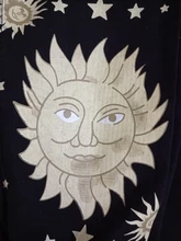 2021, Digital Luna estrella impreso Pantalones rectos pantalones a la moda Jeans moda impreso damas alta cintura niñas Denim Chic Pantalones