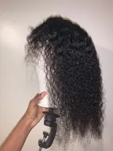 Bobbi Collection-3 mechones con cierre de encaje, parte media, 200 g/set, Pelo Rizado Jerry, tejido de cabello humano indio Remy de 12-22 pulgadas