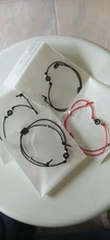 Pulsera hecha a mano con 26 letras, cuerda de rosca negra y roja, pulseras ajustables con iniciales del nombre para hombre y mujer, joyería con estilo para pareja