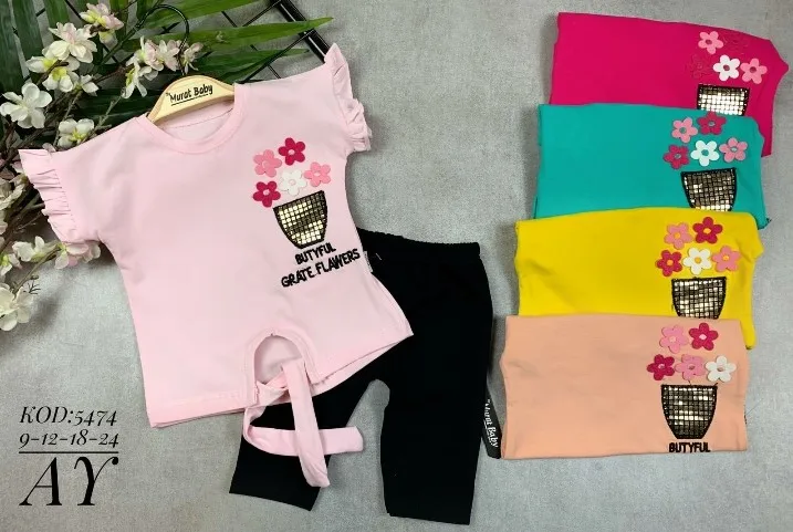 Manica Frilly Flower Ricamato Baby Girl Suit Abbigliamento Per Bambini Baby Style Baby Summer