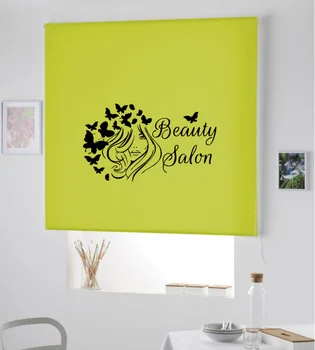 

Blind Iroa with themed corporate/Beauty Salon! ROLLER BLINDS TRANSLUCENT! (PISTACHIO 100X175)