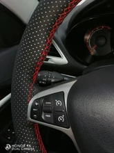 DIY PU Leather Auto Car Steering Wheel Cover Hand Sewing Hand-stitched With Thread Needle