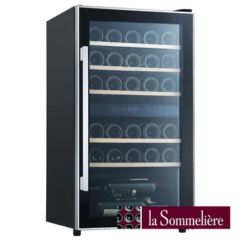 

LA SOMMELIERE - Vinoteca 29 botellas ECS30.2Z, Luz LED blanco, Sistema antivibración, 40,8 db, 48x43x87cm, Clase energética: A