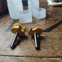 Cortador de dientes cuadrado con ranura en T, vástago de 8MM, fresa, cuchillo de tallado, brocas de enrutador para madera, herramienta para carpintería, 2 uds.