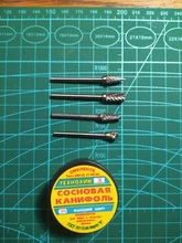 Brocas rotativas de carburo de tungsteno, brocas de 3x6mm, fresas para carpintería, 1/8