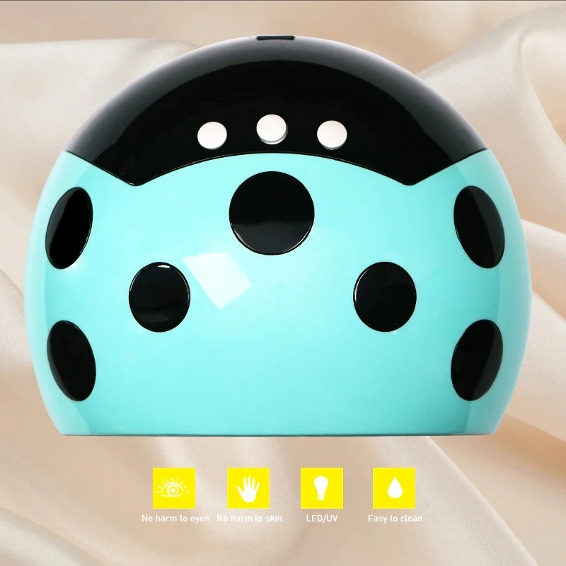 CYSHMILY Beetle тип 24 Вт Сушилка для ногтей маникюр Liight машина светодиодный двойной светильник источник лак для ногтей светильник для выпечки - Цвет: 01