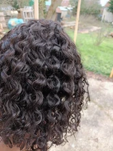 Pelucas de cabello humano con cierre Frontal para mujer, postizo de encaje de 5x5 con ondas profundas brasileñas de 30 pulgadas, color Natural con agua rizada