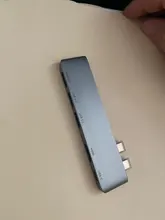 UGREEN HUB tipo C con USB Dual USB-C a HDMI RJ45 PD USB 3,0 SD para MacBook Pro aire adaptador de Thunderbolt 3 Dock USB-C 3,1 tipo-C