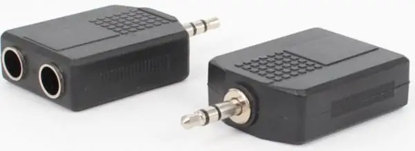 Аудио-разветвитель GSMIN RT-183 переходник 2xJack 6.35 мм (F) - mini Jack 3.5 (M) (Черный) |