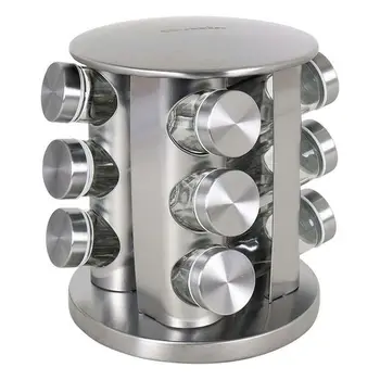 

Stainless Steel Spice Rack Quttin (12 pcs) (19 x 19 x 22 cm)