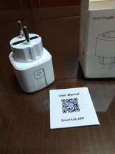 Enchufe inalámbrico inteligente con WiFi, adaptador para Reino Unido, UE, EE. UU., Control remoto por voz, alimentación, Monitor de energía, enchufe temporizador para Alexa y Google Home