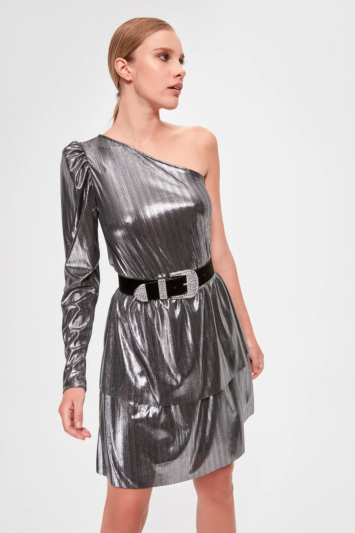 

Trendyol Single Sleeve Dress TPRAW20EL1565