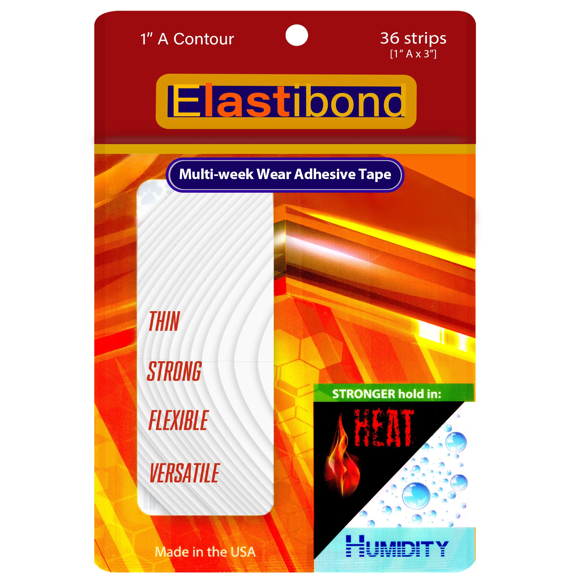 Размер ленты ElastiBond Protez Saç Bandı овальной формы (1 '')-(2 5 см x 7 см) 36 адет | Красота и