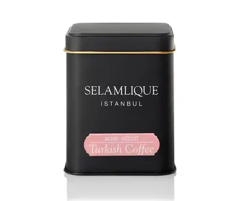 

Selamlique Rose Turkish coffee 125gr.(4.40oz) | Millstone Ground Coffee| Millstone Coffee| 100% Arabica coffee