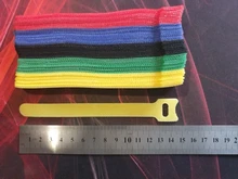 Bridas liberables de plástico de colores para cables, bridas para cables reutilizables de nailon, con cierre, tipo T, 50 Uds.