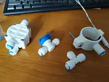 Diaphragm-Valve-Fitting Water-Purifier Reverse-Osmosis Od-Hose 4-Way-Valve Quick-Connection