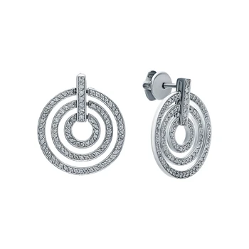 

Gold earrings with diamonds sunlight sample 585