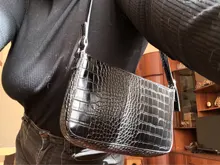 Bolsas de mensajero de hombro con patrón de cocodrilo Retro para mujer, bolsos de mano Vintage, bandoleras lisas informales, bolso cruzado