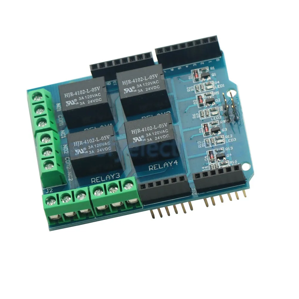 4-Канальный Релейный Модуль 5 В четыре фоторяда для arduino UNO R3 mega 2560 | Электроника