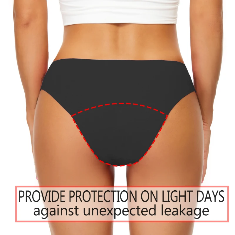 Teens Seamless Swimwear Menstrual Panties 4-Layer Leakproof Sexy Leopard Bikini Fast Absorption Summer Beachwear Period Swimsuit 2
