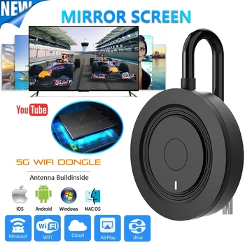 

R8 Wireless 4K HD TV Stick 5G WiFi Display HDMI Anycast Miracast Dongle Receiver Mirascreen Video Mirror Screen For IOS Android