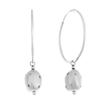 

Silver earrings with cubic zirconium sunlight sample 925