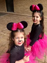 ZAFILLE-cintas para el pelo de orejas de Minnie para niña, cinta para el pelo para sesión de fotos, sombreros de fiesta de cumpleaños, accesorios para el cabello para niña