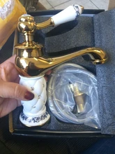 Basin Faucets Mixer Tap Gold Single-Handle Yorneiras Cold Hot Diamond ZGRK