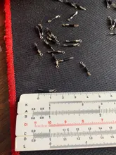 Lote de 30 unids/lote de anillos giratorios sólidos, Conector de pesca, ganchos de pesca para barco oceánico, Conector de enlace rápido