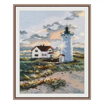 

1174 set for embroidery Aries 'coastal Lighthouse '20*26 cm